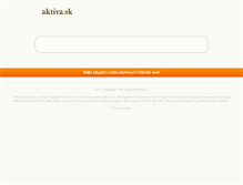 Tablet Screenshot of aktiva.sk